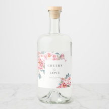 Elegante Waterverf pioenrozen bruiloft