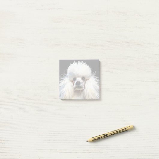 Elegante Waterverf poedel Post-it® Notes (Op bureau)