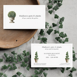 Elegante Waterverf Potplant Planter Plantenwinkel Visitekaartje