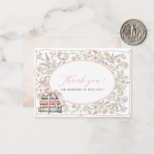 Elegante Waterverf retro bloemen vrijgezellenfeest Notitiekaartje (Voorkant / Achterkant in situ)