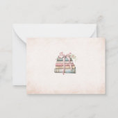 Elegante Waterverf retro bloemen vrijgezellenfeest Notitiekaartje (Achterkant)