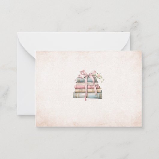 Elegante Waterverf retro bloemen vrijgezellenfeest Notitiekaartje (Achterkant)