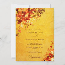 Elegante Waterverf rode en gouden poinsettia bruil