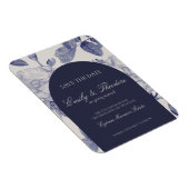 Elegante Waterverf Roos bruiloft Save the Date Magneet (Rechterzijde)