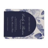 Elegante Waterverf Roos bruiloft Save the Date Magneet (Horizontaal)