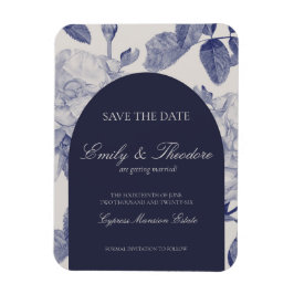 Elegante Waterverf Roos bruiloft Save the Date Magneet