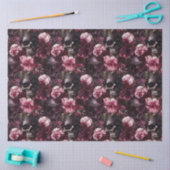 Elegante Waterverf Roos Schedel Halloween Tissuepapier (Craft)