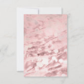 Elegante Waterverf Roze Anjers Dank Je Bedankkaart (Achterkant)