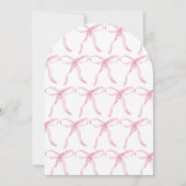 Elegante Waterverf Roze Bloemenkam met Beugels Kaart (Achterkant)