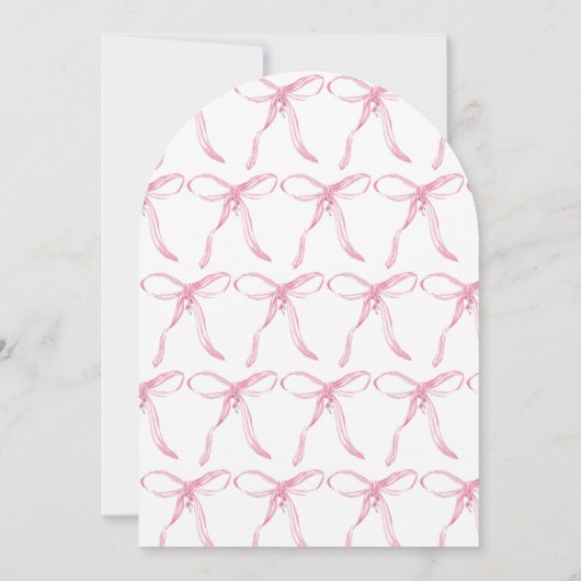 Elegante Waterverf Roze Bloemenkam met Beugels Kaart (Achterkant)