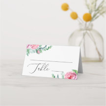 Elegante waterverf roze boho bloemachtige tuin bru