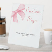 Elegante Waterverf roze boog vrijgezellenfeest tek Reclamebord Met Voetstuk (Insitu)