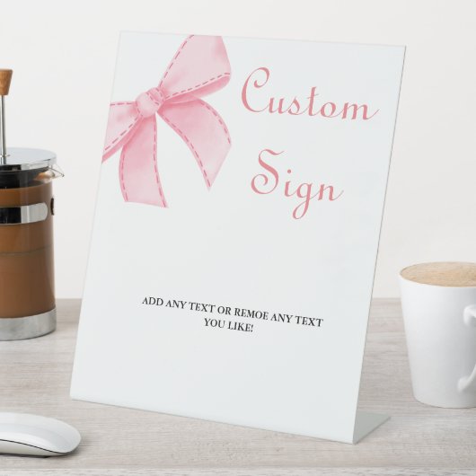 Elegante Waterverf roze boog vrijgezellenfeest tek Reclamebord Met Voetstuk (Insitu)