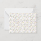 Elegante Waterverf Roze Bow een gekke gans Baby s Notitiekaartje (Achterkant)