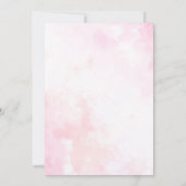 Elegante Waterverf Roze Kleine Cowgirl Baby Showe Kaart (Achterkant)