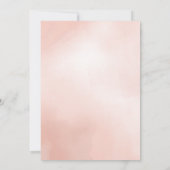 elegante waterverf roze pony behalve de datum save the date (Achterkant)