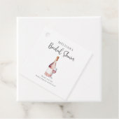 Elegante Waterverf Roze Roze Bruiloftsdouche Bedankjes Labels (In situ)