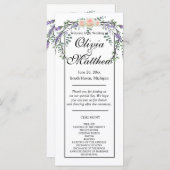 Elegante waterverf roze rozen lavendel groen (Voorkant / Achterkant)