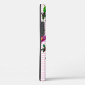 Elegante waterverf roze waterverf monogram Case-Mate iPhone case (Achterkant / Rechts)