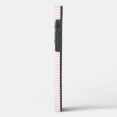 Elegante waterverf roze waterverf monogram Case-Mate iPhone case (Achterkant / Links)