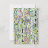 Elegante waterverf roze wilde bloemen barnwood kaart (Achterkant)