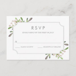 Elegante waterverf RSVP-kaart RSVP Kaartje