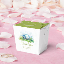 Elegante Waterverf Rugby Baby shower Favoriete Box