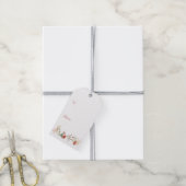 Elegante Waterverf rustieke bloem Cadeaulabel (Met Touw)