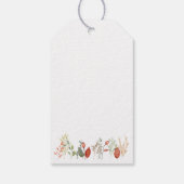 Elegante Waterverf rustieke bloem Cadeaulabel (Achterkant)