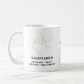 Elegante Waterverf Sagittarius Zodiac Custom Mok (Links)