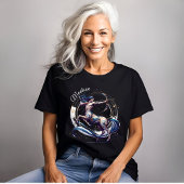 Elegante Waterverf Sagittarius Zodiac Custom T-shirt