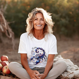 Elegante Waterverf Schorpioen Zodiac Custom T-shirt