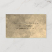 Elegante Waterverf Sepia Visitekaartje (Achterkant)
