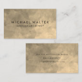 Elegante Waterverf Sepia Visitekaartje (Voorkant / Achterkant)
