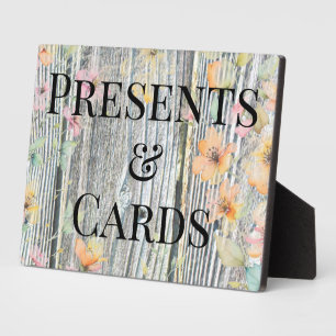 Elegante waterverf sinaasappel wilde bloemen barnw fotoplaat