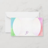 Elegante Waterverf Sjabloon Hand Script Monogram (Achterkant)