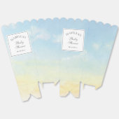 Elegante Waterverf Sky and Clouds Baby shower Bedankdoosjes (Ongevouwen)