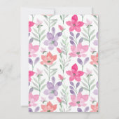 Elegante Waterverf Soft Pastel Roze Vrijgezellenfe Kaart (Achterkant)