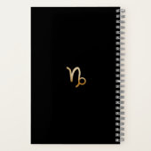 Elegante Waterverf Steenbok Zodiac Custom Journal Notitieboek (Achterkant)