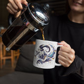 Elegante Waterverf Steenbok Zodiac Custom Mok