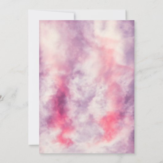 Elegante Waterverf Stoffig Roos Abstracte Bruiloft Kaart (Achterkant)