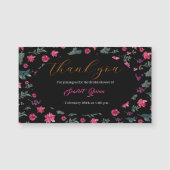 Elegante waterverf stoffig roze bloemenvrijgezelle (Voorkant)