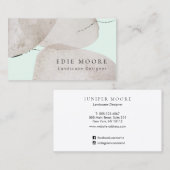 Elegante Waterverf Stones Visitekaartje (Voorkant / Achterkant)