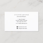 Elegante Waterverf Stones Visitekaartje (Achterkant)