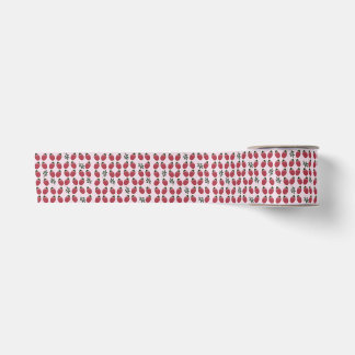 Elegante Waterverf Strawberry Party Favoriet Satijnen Lint