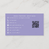 Elegante Waterverf Succulent Floral Professional Visitekaartje (Achterkant)