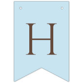 Elegante Waterverf Sweet Blue Berry Happy Birthday Vlaggetjes (Tweede vlag)