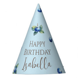 Elegante Waterverf Sweet Blueberry Boy Verjaardag Feesthoedjes