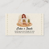 Elegante waterverf taart Bakkerij Pastry Chef Klantenkaartje (Achterkant)