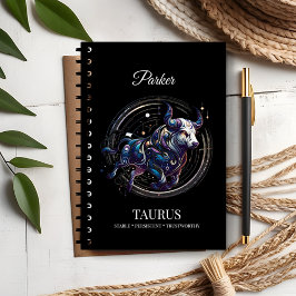 Elegante Waterverf Taurus Zodiac Journal Notitieboek